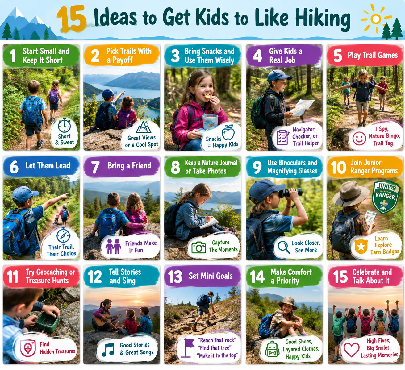 15 Ideas to Get Kids to Like Hiking