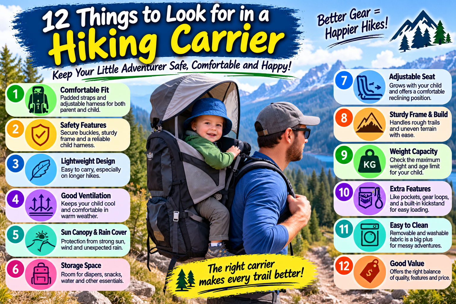 12 Things to Look for in a Hiking Carrier
