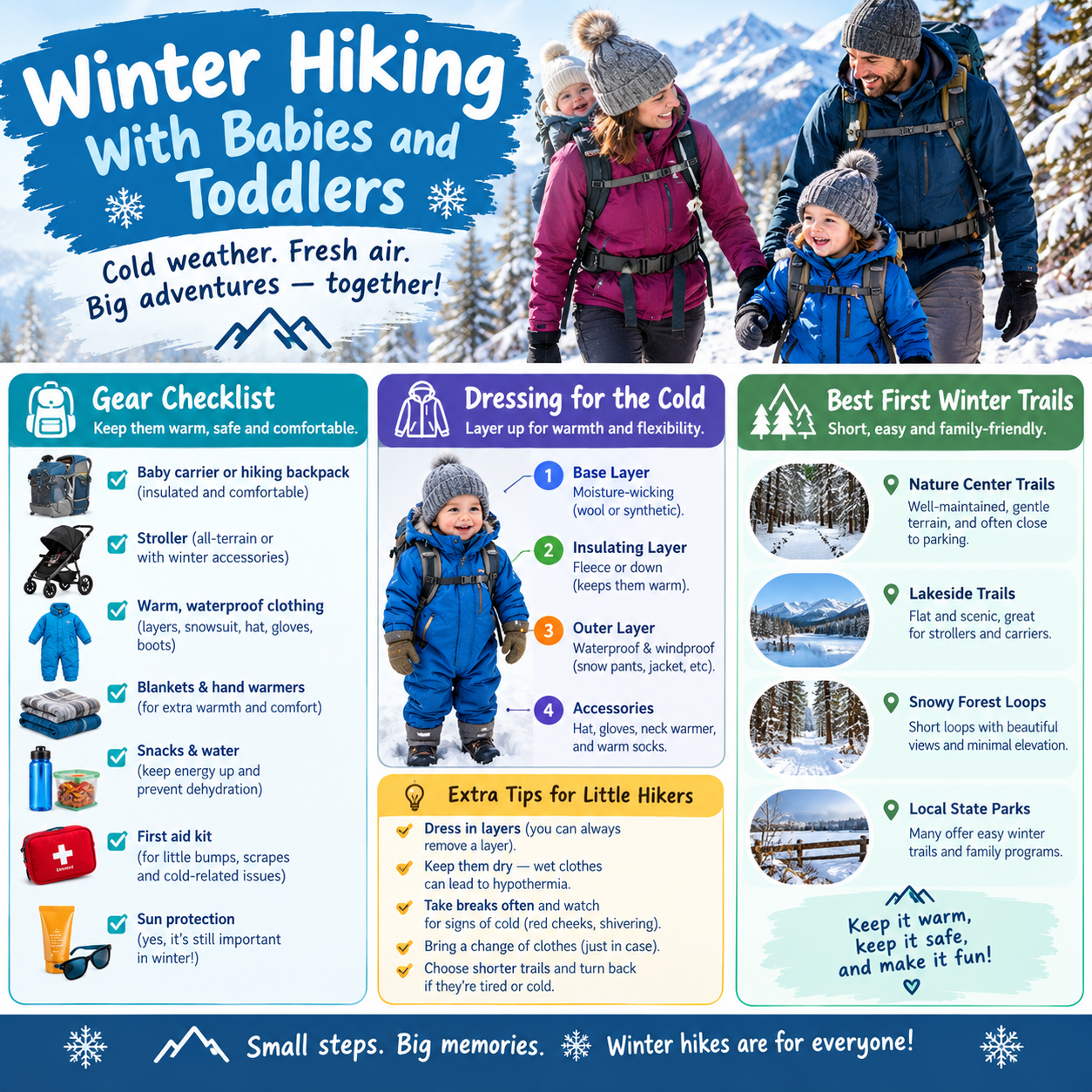 Winter Hiking With Babies and Toddlers