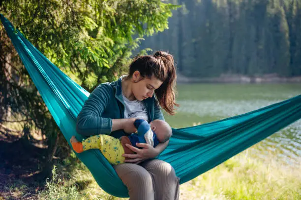 Feeding a Baby While Camping